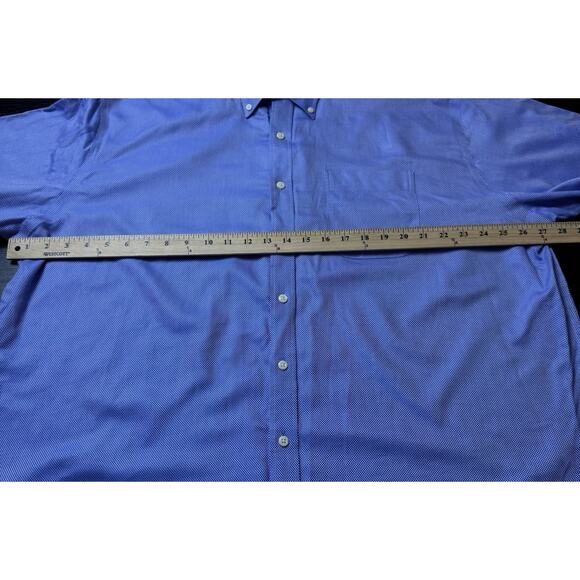 Peter Millar Men’s Blue Easy Care Nanoluxe Button Up Shirt Size 2XL, Preppy - Picture 2 of 6